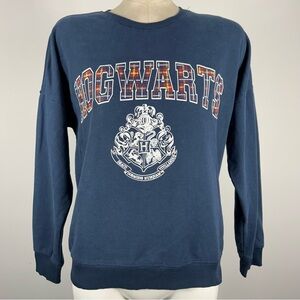 Harry Potter Hogwarts Crewneck Sweatshirt Youth (14-16) L Crest Blue Sweater